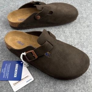 NEW WITH BOX Women's Size 10 Mocha (Brown) Boston Birkenstock Clog (Narrow)